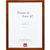 Cornice in legno effetto profilo 89 marrone scuro 42x59,4 cm vetro museale