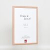 Cornice in legno effetto profilo 32 marrone chiaro 42x59,4 cm vetro museale