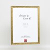 Cornice in legno effetto profilo 2070 vetro museo 42x59,4 cm oro