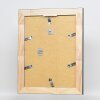 Effetto cornice in legno massiccio profilo 28 argento 42x59,4 cm vetro museale