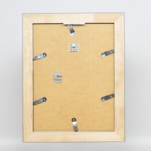 Effetto cornice in legno massiccio profilo 28 oro 42x59,4 cm vetro museale