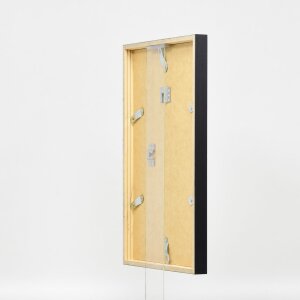 Telaio effetto legno profilo 35 nero 45x60 cm vetro normale