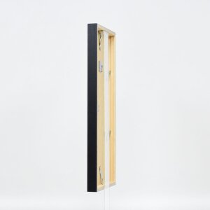 Telaio effetto legno profilo 35 nero 45x60 cm vetro normale