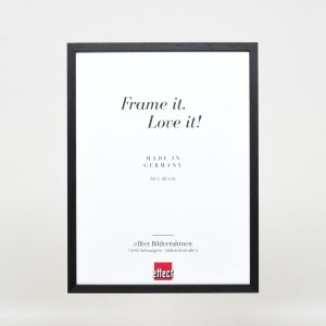 Telaio effetto legno profilo 35 nero 45x60 cm vetro normale
