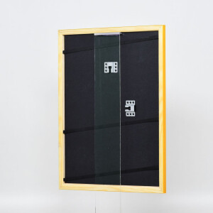 Telaio effetto legno profilo 89 marrone chiaro 45x60 cm vetro normale
