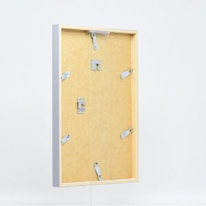 Telaio effetto legno profilo 35 grigio chiaro 45x60 cm vetro antiriflesso