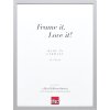 Telaio effetto legno profilo 35 grigio chiaro 45x60 cm vetro antiriflesso