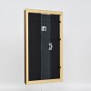 Telaio in legno effetto profilo 21 noce marrone 45x60 cm vetro antiriflesso