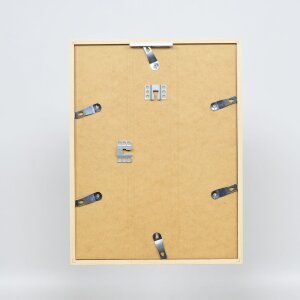 Telaio effetto legno profilo 35 bianco 45x60 cm vetro normale + distanziatore