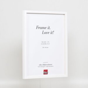 Telaio effetto legno profilo 35 bianco 45x60 cm vetro normale + distanziatore