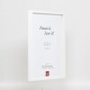 Telaio effetto legno profilo 35 bianco 45x60 cm vetro normale + distanziatore