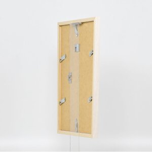 Telaio effetto legno profilo 33 bianco 45x60 cm vetro antiriflesso