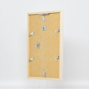 Telaio effetto legno profilo 33 bianco 45x60 cm vetro antiriflesso