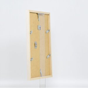 Telaio effetto legno profilo 33 bianco 45x60 cm vetro antiriflesso