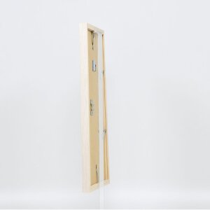 Telaio effetto legno profilo 33 bianco 45x60 cm vetro antiriflesso