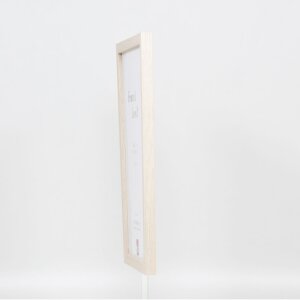 Telaio effetto legno profilo 33 bianco 45x60 cm vetro antiriflesso