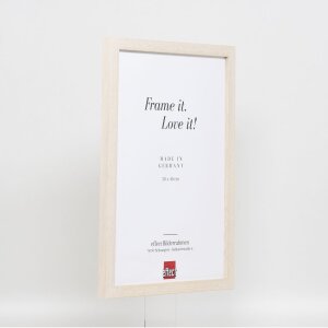 Telaio effetto legno profilo 33 bianco 45x60 cm vetro antiriflesso