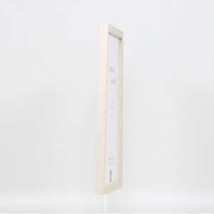 Telaio effetto legno profilo 33 bianco 45x60 cm vetro antiriflesso