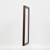 Telaio effetto legno profilo 33 wengé 45x60 cm vetro antiriflesso