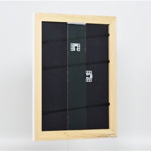 Effetto Telaio in legno massiccio Profilo 30 bianco 45x60 cm Vetro acrilico