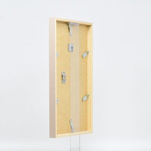 Cornice in legno effetto profilo 35 marrone chiaro 45x60 cm vetro museo