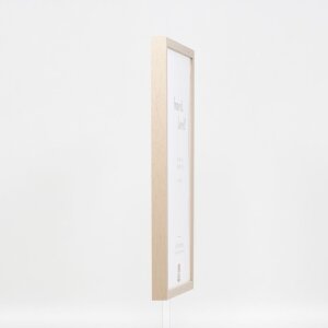 Cornice in legno effetto profilo 35 marrone chiaro 45x60 cm vetro museo