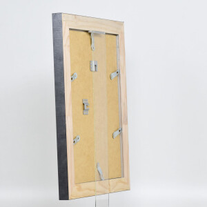 Effetto cornice in legno massiccio profilo 28 argento 45x60 cm vetro acrilico