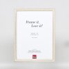 Effetto cornice in legno Profilo 38 bianco 45x60 cm Vetro Museo