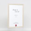 Effetto cornice in legno Profilo 38 bianco 45x60 cm Vetro Museo