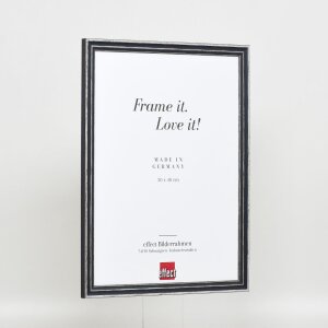 Telaio effetto legno profilo 38 grigio 45x60 cm vetro museo