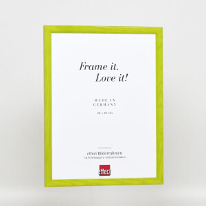 Cornice in legno effetto profilo 89 verde 45x60 cm vetro museale