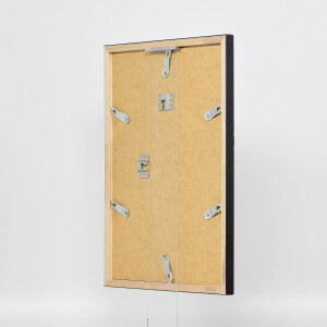 Telaio effetto legno profilo 2070 vetro museo 45x60 cm nero