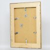 Cornice barocca ad effetto profilo 31 argento 45x60 cm vetro museale