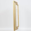 Cornice barocca ad effetto profilo 31 argento 45x60 cm vetro museale