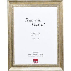 Effetto cornice in legno massiccio profilo 28 oro 45x60...