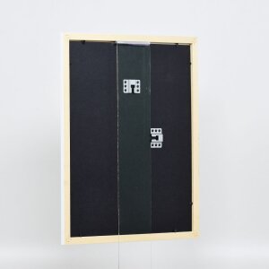 Telaio effetto legno profilo 2210 bianco 45x80 cm vetro antiriflesso