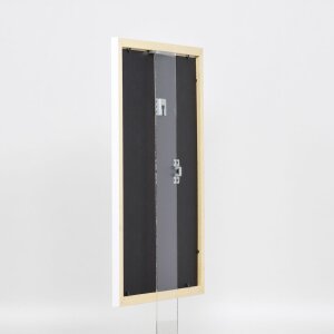 Telaio effetto legno profilo 2210 bianco 45x80 cm vetro antiriflesso