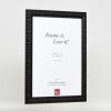 Telaio effetto legno profilo 94 nero 45x80 cm vetro antiriflesso