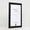 Telaio effetto legno profilo 94 nero 45x80 cm vetro antiriflesso