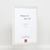 Telaio effetto legno profilo 2070 vetro acrilico 45x80 cm bianco
