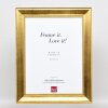 Cornice in legno effetto profilo 95 oro 45x80 cm vetro normale