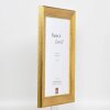 Cornice in legno effetto profilo 95 oro 45x80 cm vetro normale