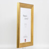 Telaio effetto legno profilo 95 oro 45x80 cm vetro antiriflesso