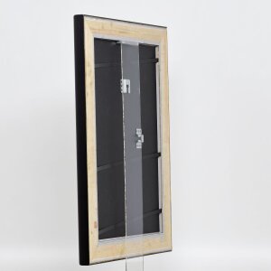 Telaio effetto legno profilo 95 nero 45x80 cm vetro acrilico