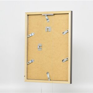 Struttura in legno Top Cube 45x80 cm vetro museale platino