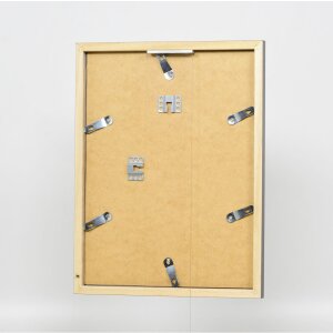 Struttura in legno Top Cube 45x80 cm vetro museale platino