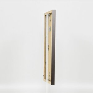 Struttura in legno Top Cube 45x80 cm vetro museale platino