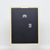 Telaio effetto legno profilo 2210 nero 50x100 cm vetro acrilico