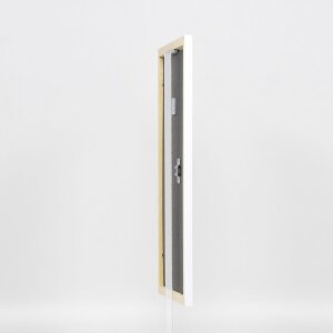 Telaio effetto legno profilo 2210 bianco 50x100 cm vetro acrilico