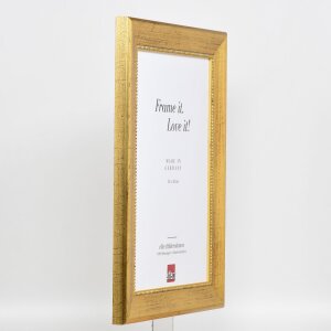 Cornice in legno effetto profilo 95 oro 50x100 cm vetro acrilico